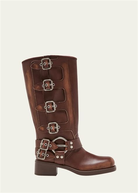 miu miu men's boots|miu biker boots.